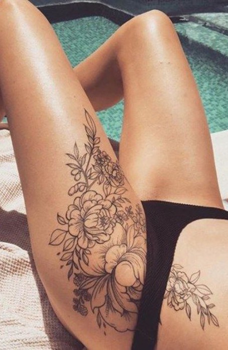 20 de tatuaje sexy pentru coapse pentru femei in 2020