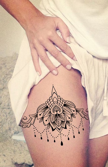 20 de tatuaje sexy pentru coapse pentru femei in 2020